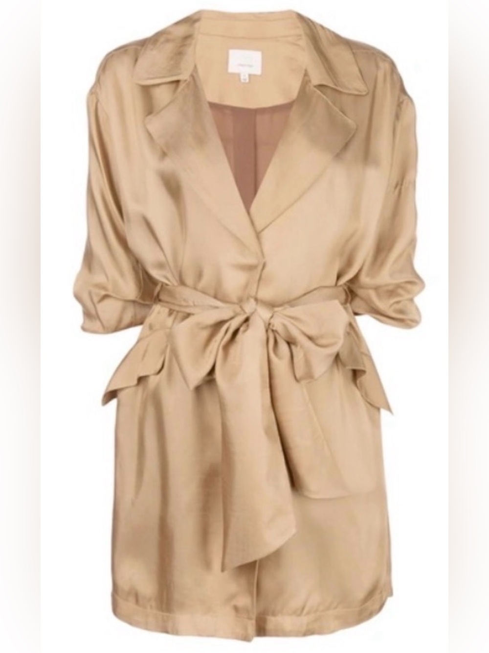 Cinq à Sept Kiera Satin Twill Trench Dress XS